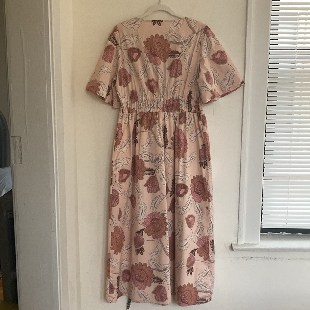 Spartina 449 Womens Midi Dress Size Large Meghan Floral Pastel Cottagecore - Picture 12 of 15